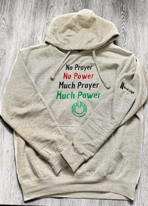 Prayer Power Unisex Hoodie Gray