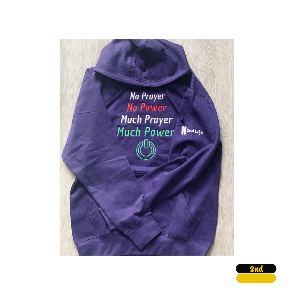 Prayer Power Purple Unisex Hoodie