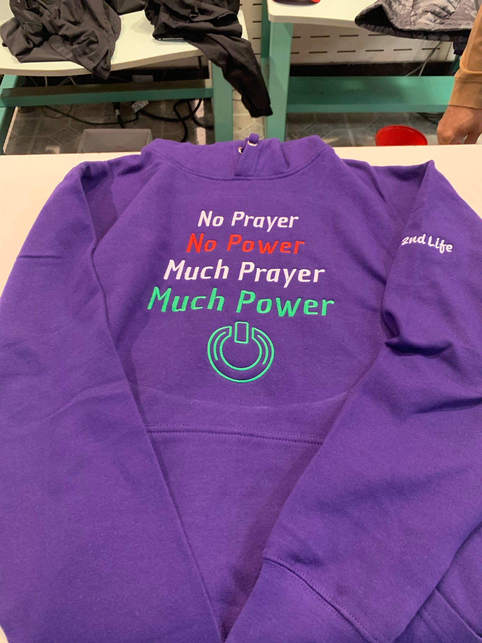 Prayer Power Purple Unisex Hoodie