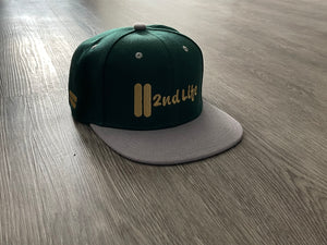 2nd Life Forest Green Gray/Gold SnapBack