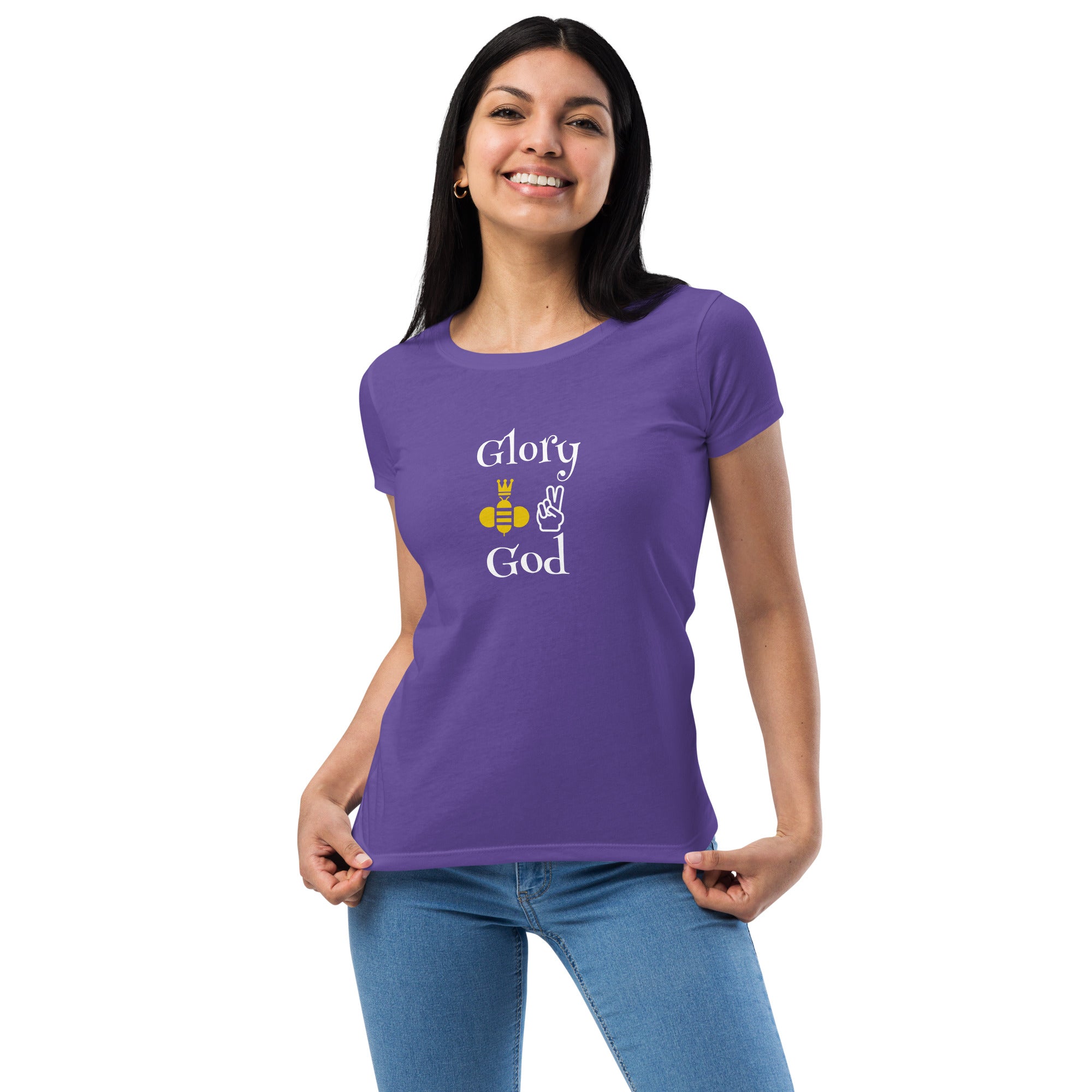Glory B 2 God Women’s fitted t-shirt